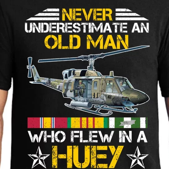 Vietnam Veteran Vet Uhfunny Gift1 Huey Helicopter Gift Pajama Set