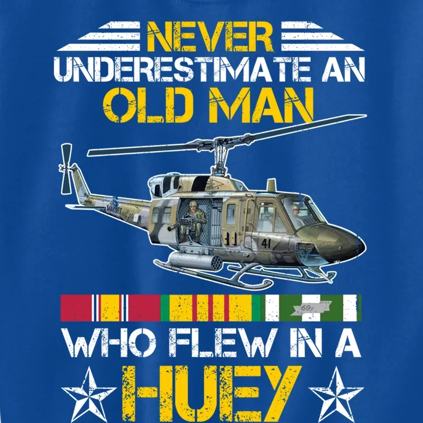 Vietnam Veteran Vet Uhfunny Gift1 Huey Helicopter Gift Kids Sweatshirt