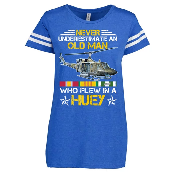 Vietnam Veteran Vet Uhfunny Gift1 Huey Helicopter Gift Enza Ladies Jersey Football T-Shirt