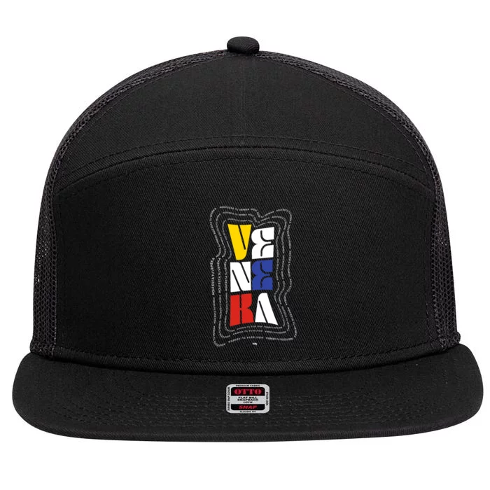 Veneka Venezuela 7 Panel Mesh Trucker Snapback Hat