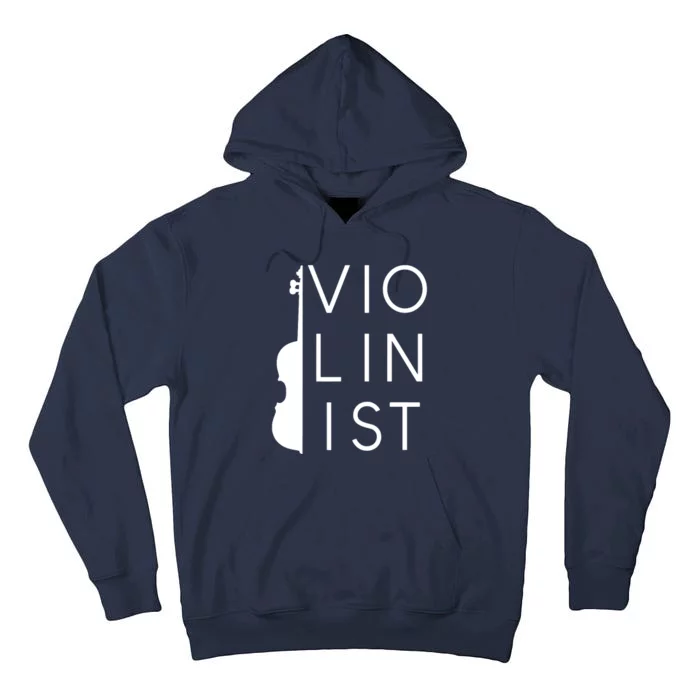 Vintage Violinist Violin String Instrument Gift Tall Hoodie