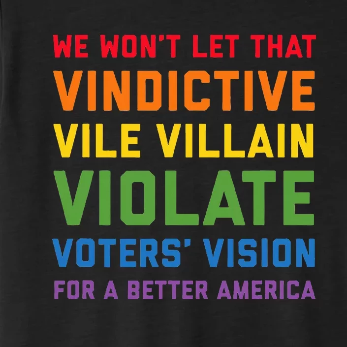 Vindictive Vile Villain Funny Alliteration Speech ChromaSoft Performance T-Shirt