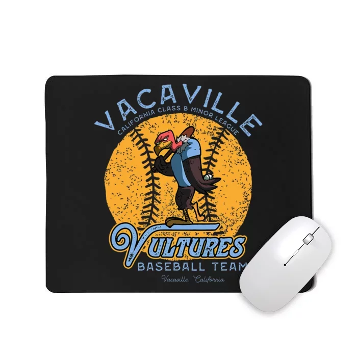 Vintage Vacaville Vultures Retro Minor League Baseball Team Mousepad