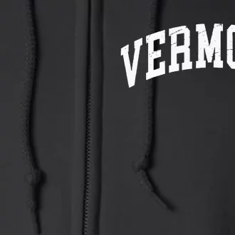 Vermont VT Worn Design Classic Full Zip Hoodie