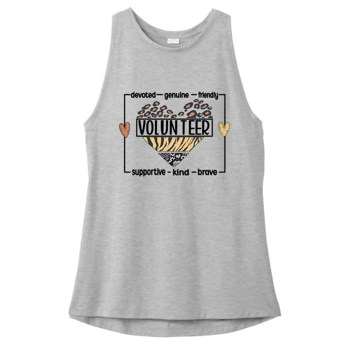 Volunteer Voluntary Worker Volunteering Cool Gift Ladies Tri-Blend Wicking Tank