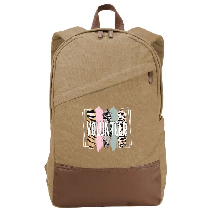 Volunteer Voluntary Worker Volunteering Cool Gift Cotton Canvas Backpack