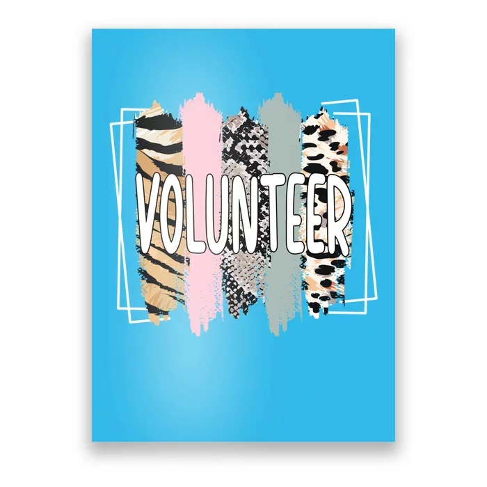 Volunteer Voluntary Worker Volunteering Cool Gift Poster