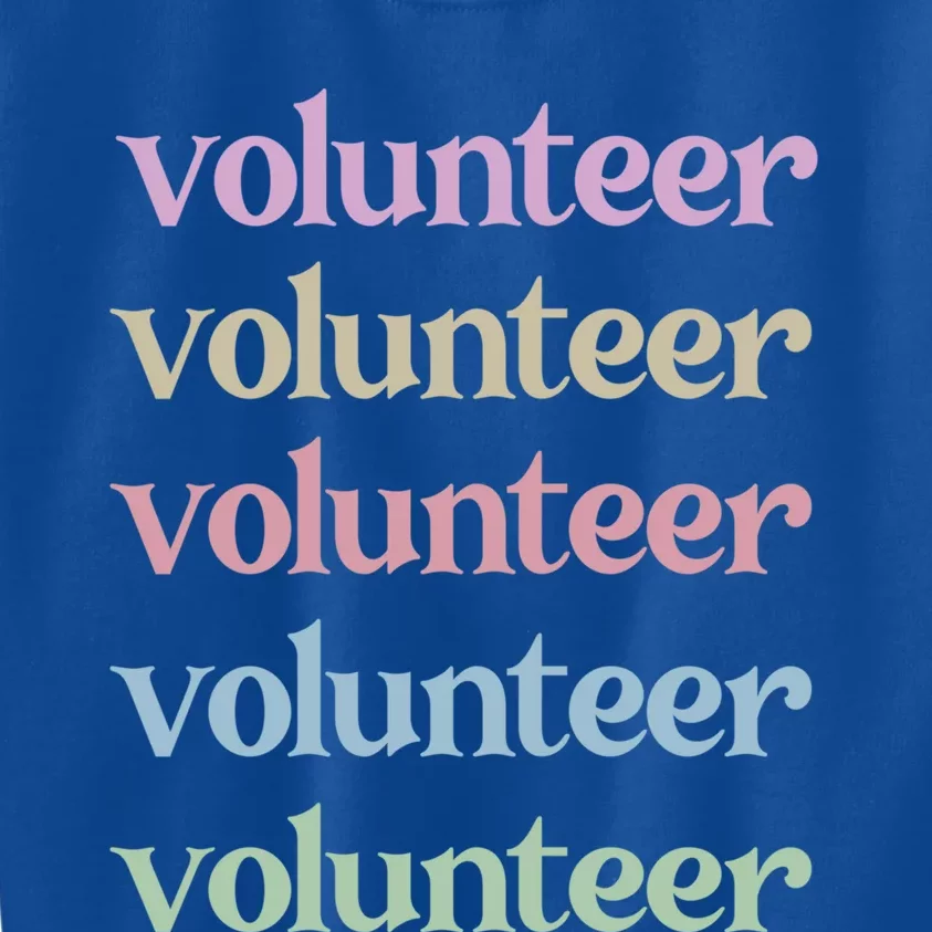 Volunteer Voluntary Worker Volunteering Cute Gift Kids Sweatshirt