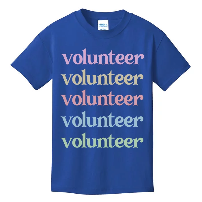 Volunteer Voluntary Worker Volunteering Cute Gift Kids T-Shirt