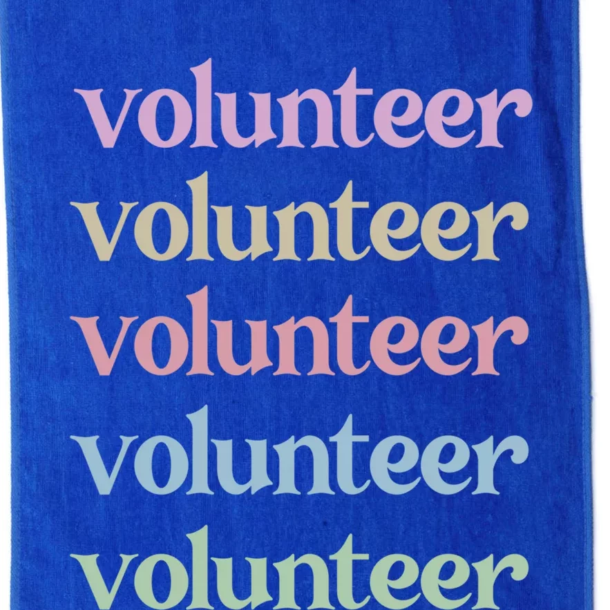 Volunteer Voluntary Worker Volunteering Cute Gift Platinum Collection Golf Towel