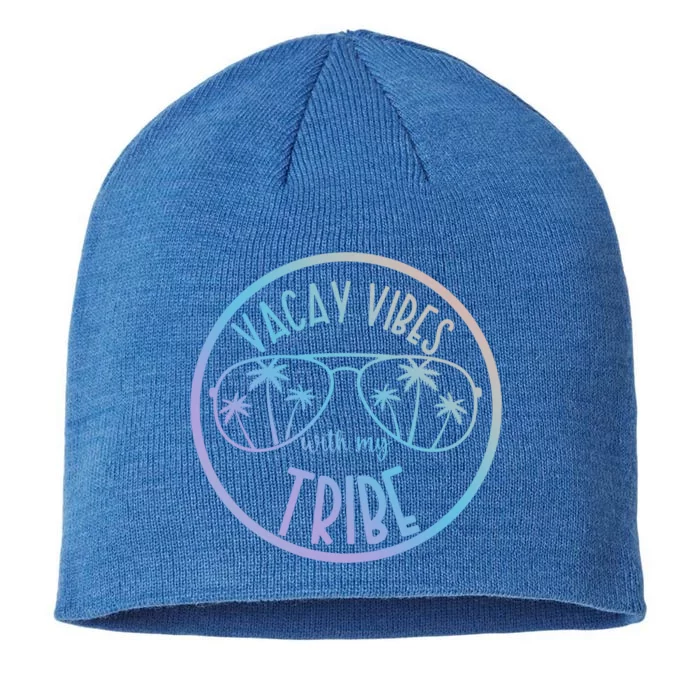 Vacay Vibes With My Tribe Hawaii Beach Vacation Gift 8 1/2in Sustainable Knit Beanie