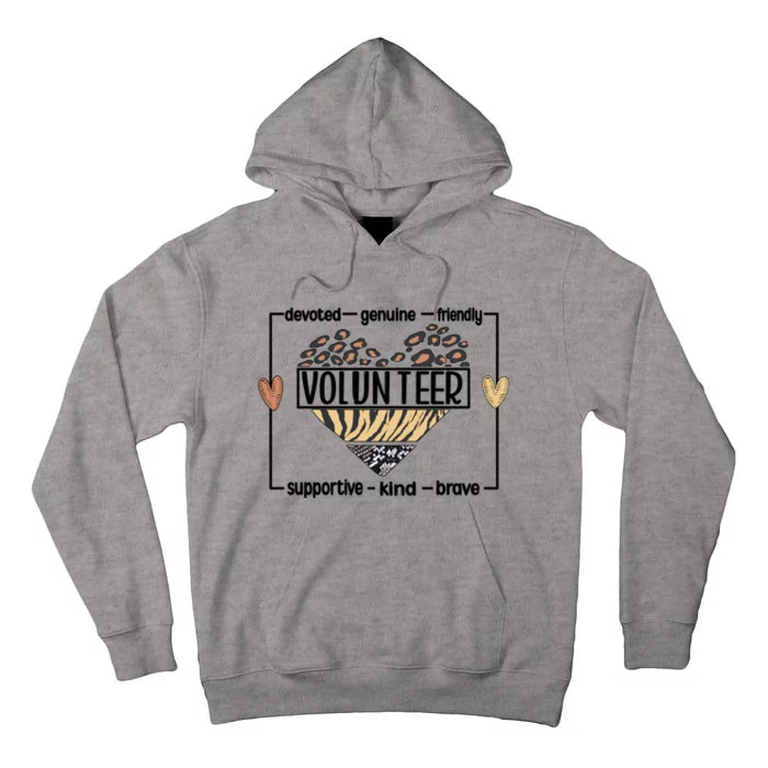 Volunteer Voluntary Worker Volunteering Cool Gift Tall Hoodie