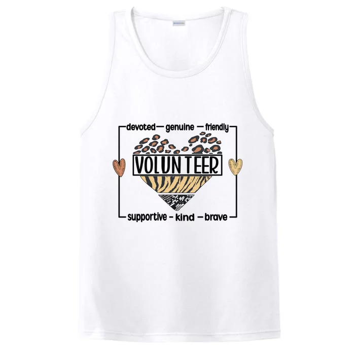 Volunteer Voluntary Worker Volunteering Cool Gift Performance Tank