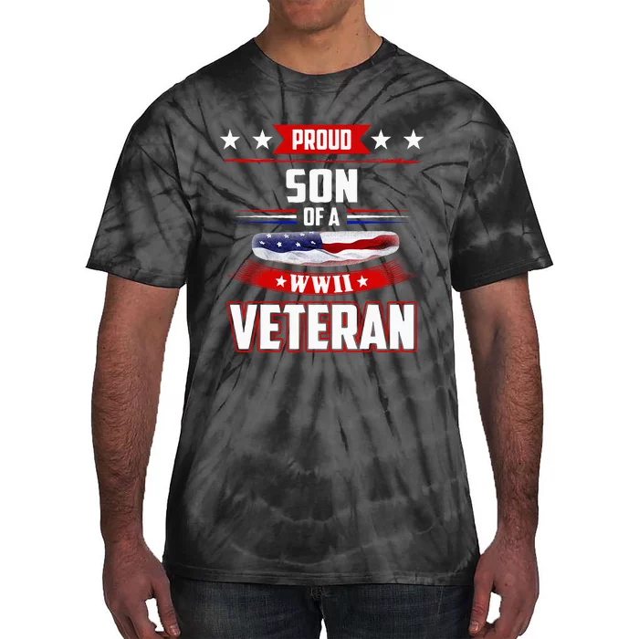 Veteran WW 2 Military Tee Proud Son Of A WWII Veteran Tie-Dye T-Shirt