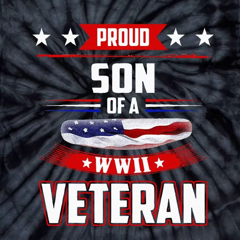 Veteran WW 2 Military Tee Proud Son Of A WWII Veteran Tie-Dye T-Shirt