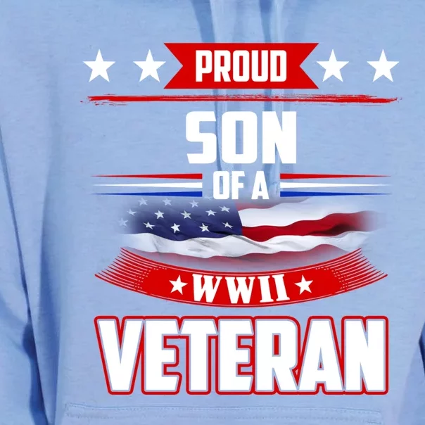 Veteran Ww 2 Military Tee Proud Son Of A Wwii Veteran Gift Unisex Surf Hoodie