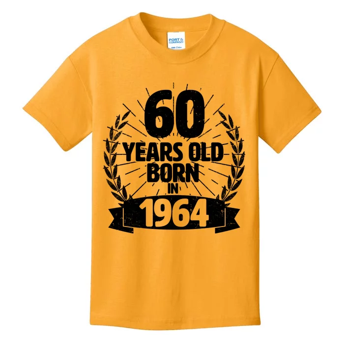 Vintage Wreath 60 Years Old Born In 1964 Birthday Kids T-Shirt