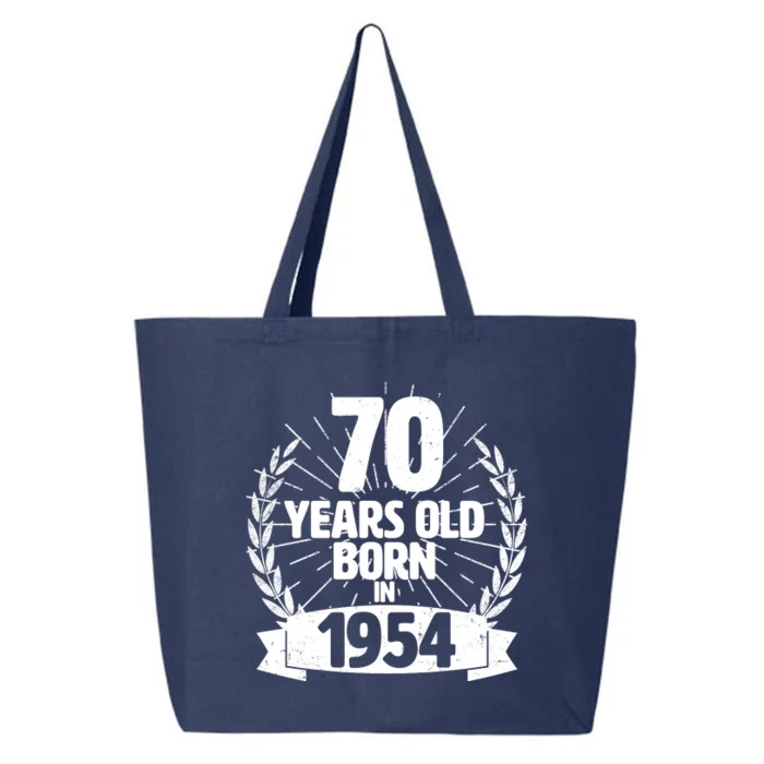 Vintage Wreath 70 Years Old Born In 1954 Birthday 25L Jumbo Tote