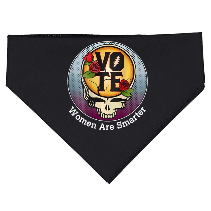 Vote Women Are Smarter Funny Sports Gift USA-Made Doggie Bandana