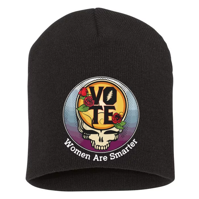 Vote Women Are Smarter Short Acrylic Beanie