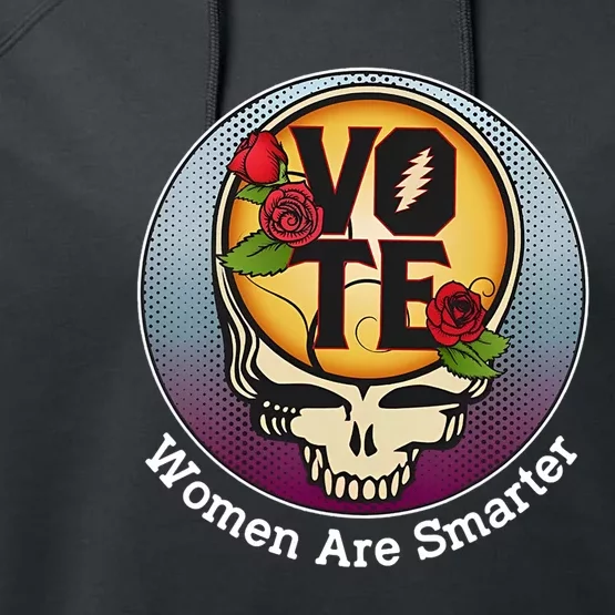 Vote Women Are Smarter Performance Fleece Hoodie