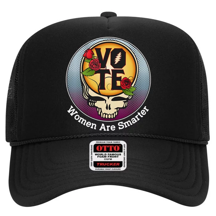 Vote Women Are Smarter High Crown Mesh Trucker Hat