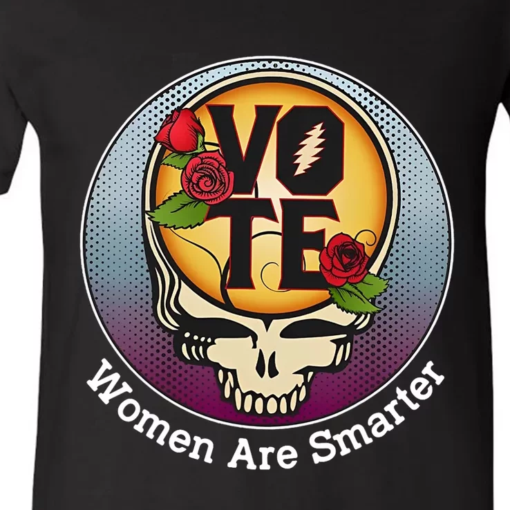 Vote Women Are Smarter V-Neck T-Shirt