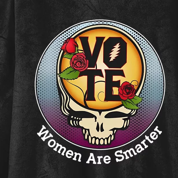 Vote Women Are Smarter Hooded Wearable Blanket