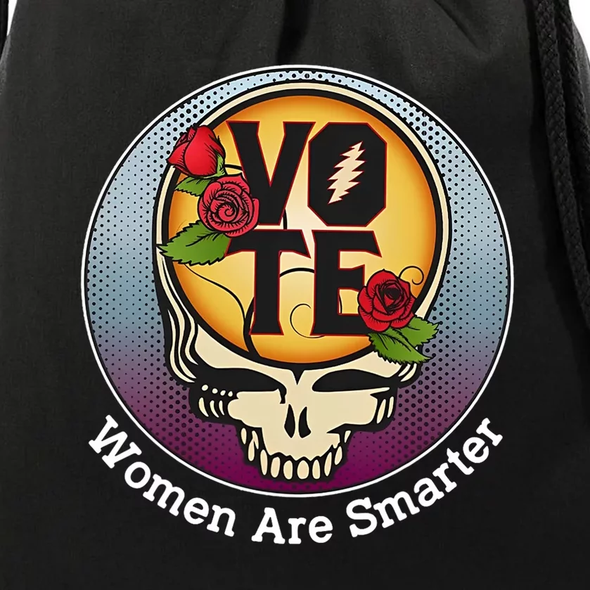 Vote Women Are Smarter Drawstring Bag