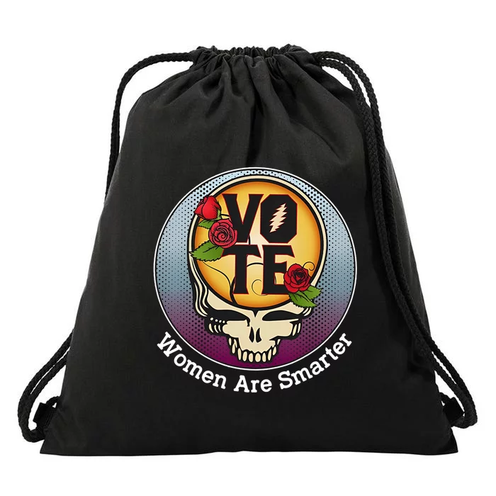 Vote Women Are Smarter Drawstring Bag