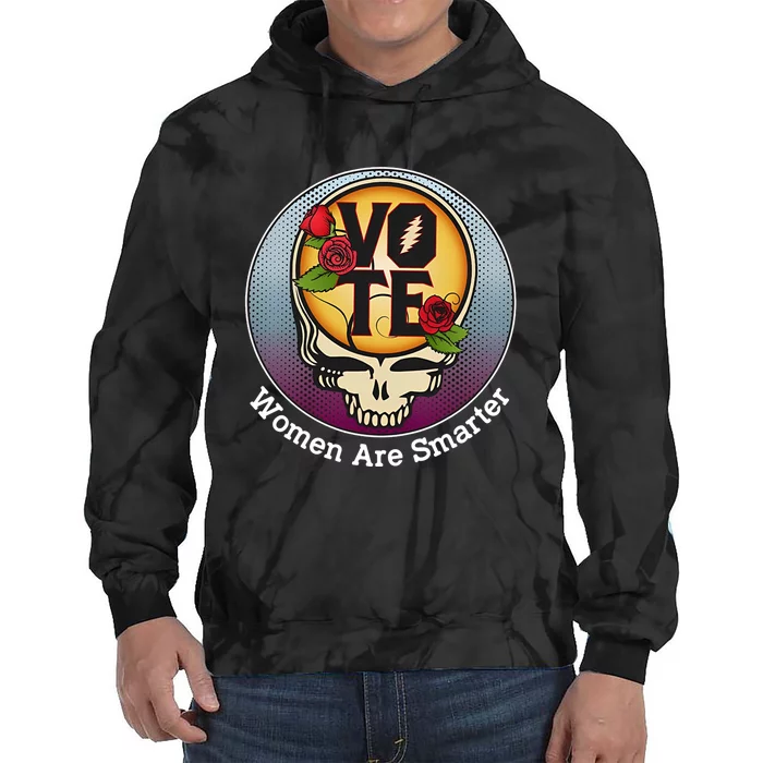 Vote Women Are Smarter Tie Dye Hoodie