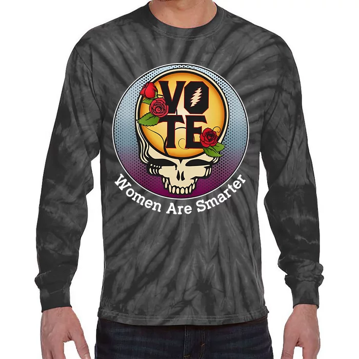 Vote Women Are Smarter Tie-Dye Long Sleeve Shirt