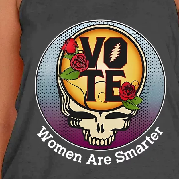 Vote Women Are Smarter Women's Knotted Racerback Tank