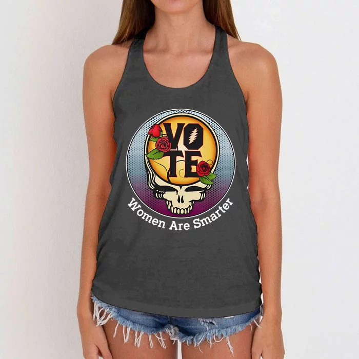 Vote Women Are Smarter Women's Knotted Racerback Tank