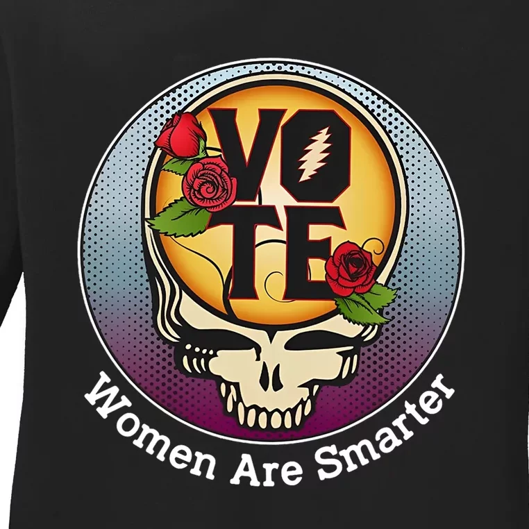 Vote Women Are Smarter Ladies Long Sleeve Shirt