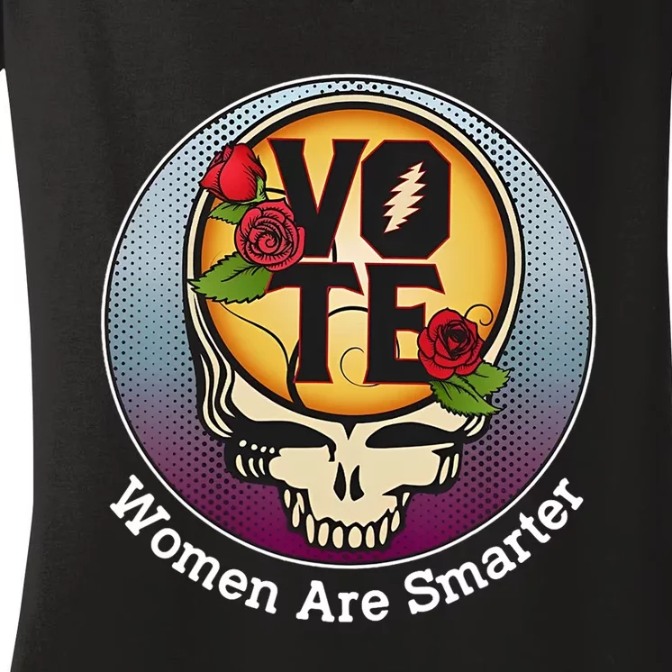 Vote Women Are Smarter Women's V-Neck T-Shirt