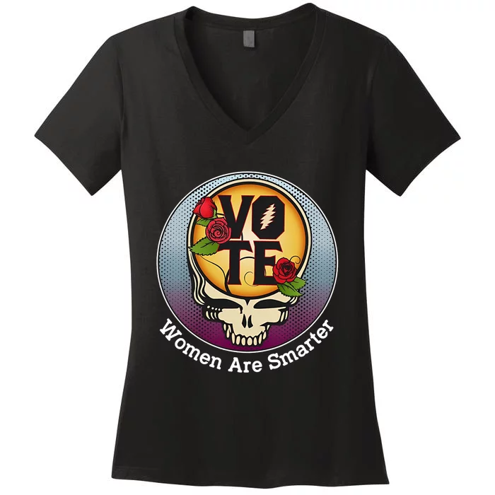 Vote Women Are Smarter Women's V-Neck T-Shirt