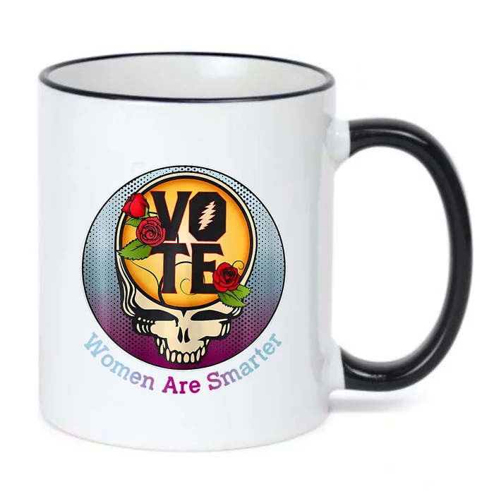 Vote Women Are Smarter Black Color Changing Mug