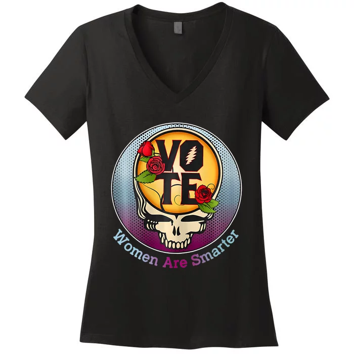 Vote Women Are Smarter Women's V-Neck T-Shirt