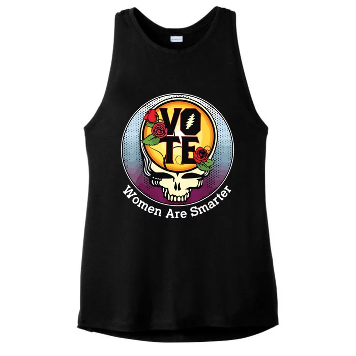 Vote Women Are Smarter Ladies Tri-Blend Wicking Tank