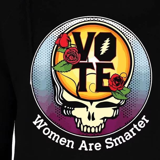 Vote Women Are Smarter Womens Funnel Neck Pullover Hood