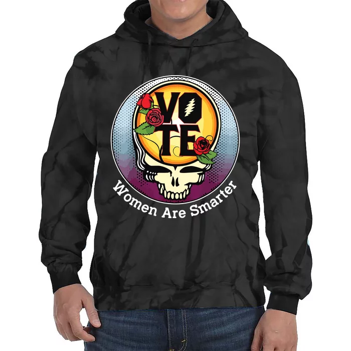 Vote Women Are Smarter Tie Dye Hoodie