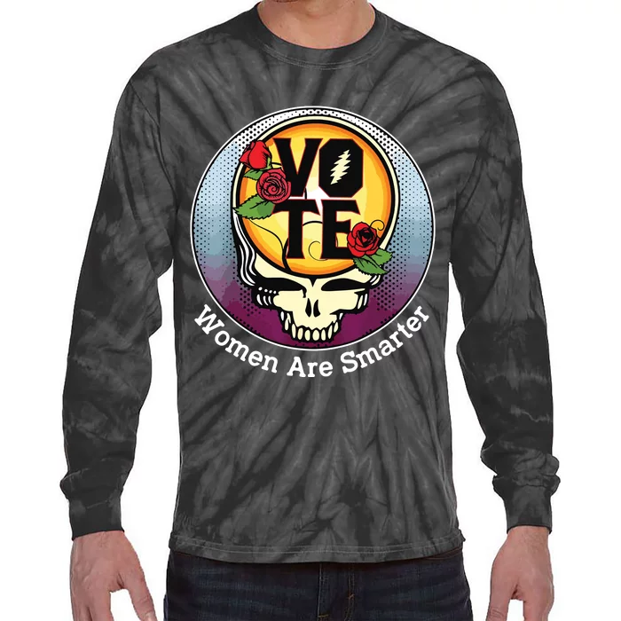 Vote Women Are Smarter Tie-Dye Long Sleeve Shirt