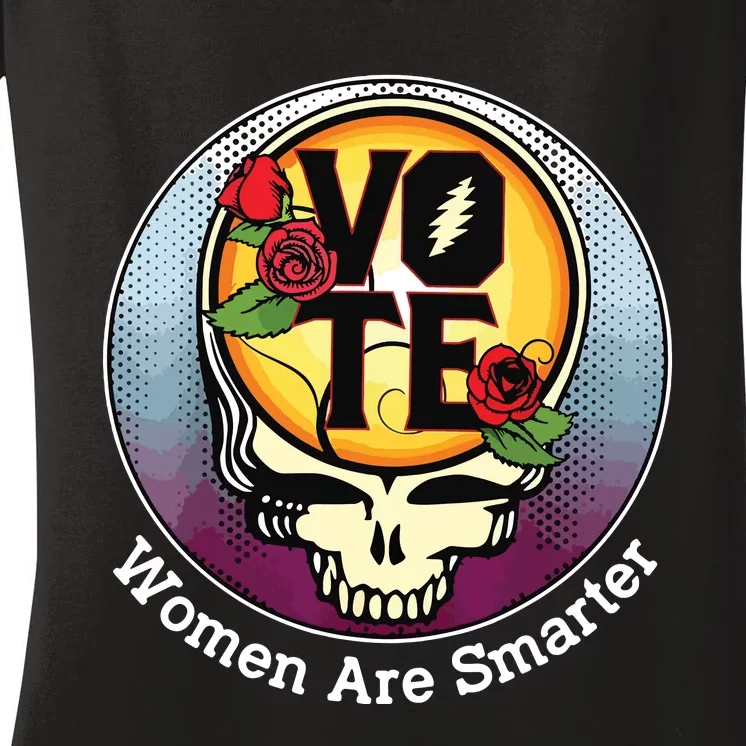 Vote Women Are Smarter Women's V-Neck T-Shirt