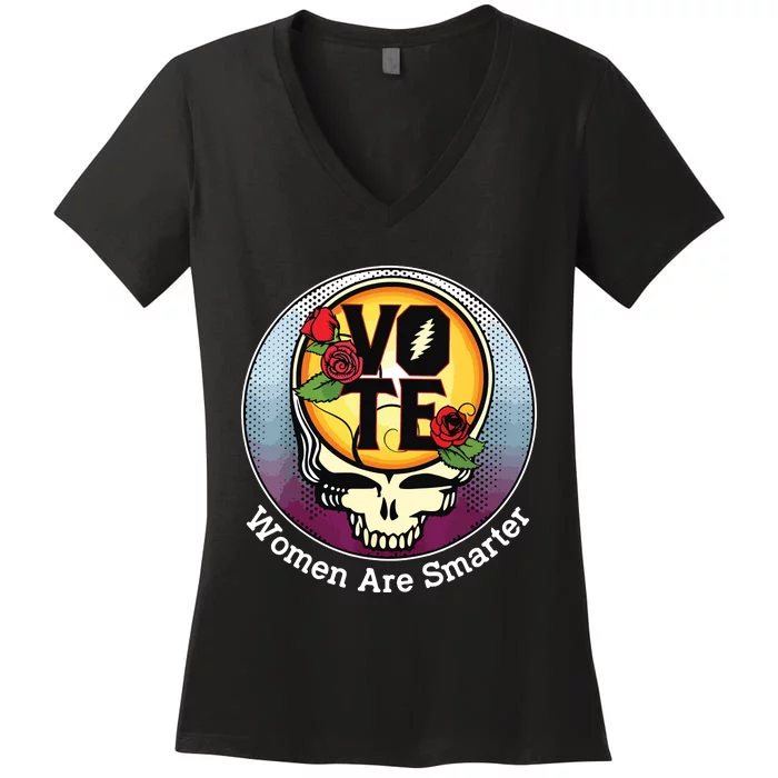 Vote Women Are Smarter Women's V-Neck T-Shirt