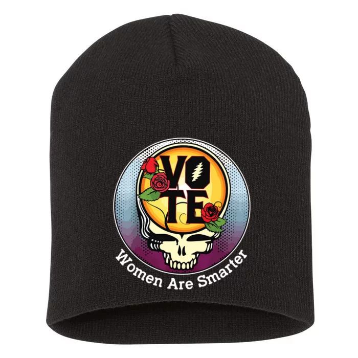 Vote Women Are Smarter Short Acrylic Beanie