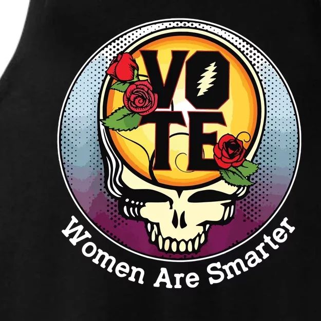 Vote Women Are Smarter Ladies Tri-Blend Wicking Tank