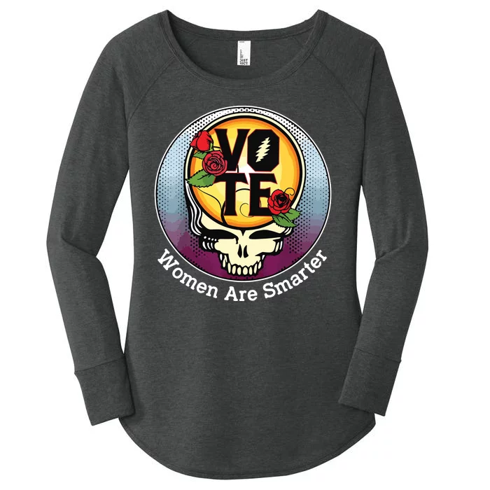 Vote Women Are Smarter Women's Perfect Tri Tunic Long Sleeve Shirt