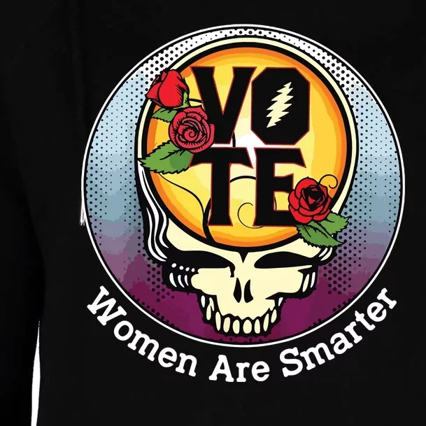 Vote Women Are Smarter Womens Funnel Neck Pullover Hood