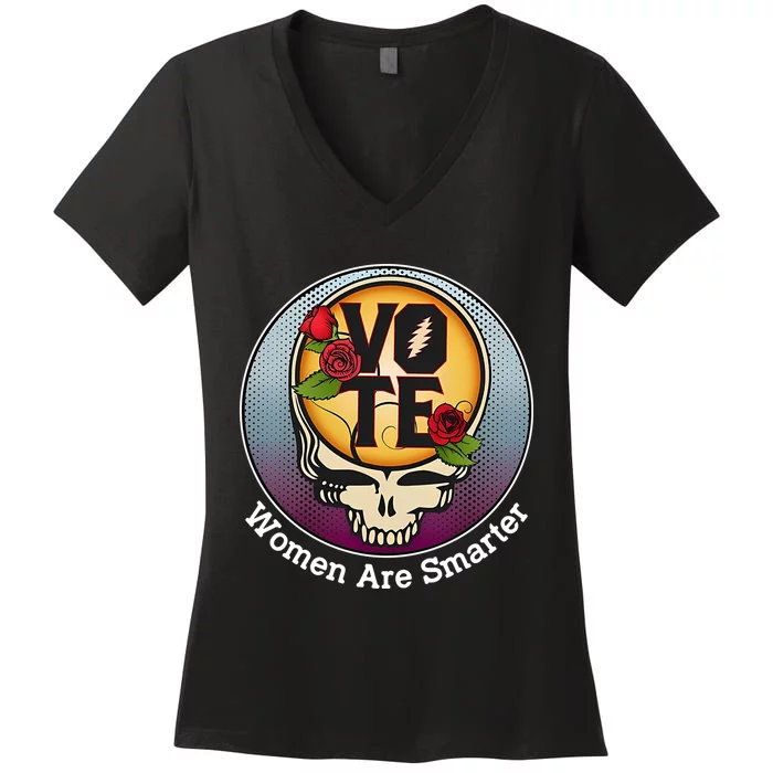 Vote Women Are Smarter Women's V-Neck T-Shirt